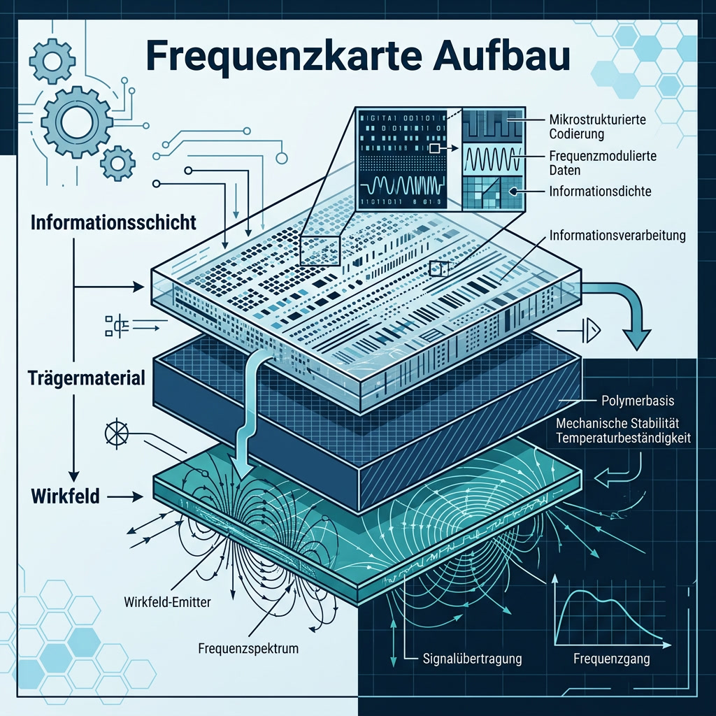 Infografik: Technischer Aufbau einer Frequenzkarte – Schichtdarstellung