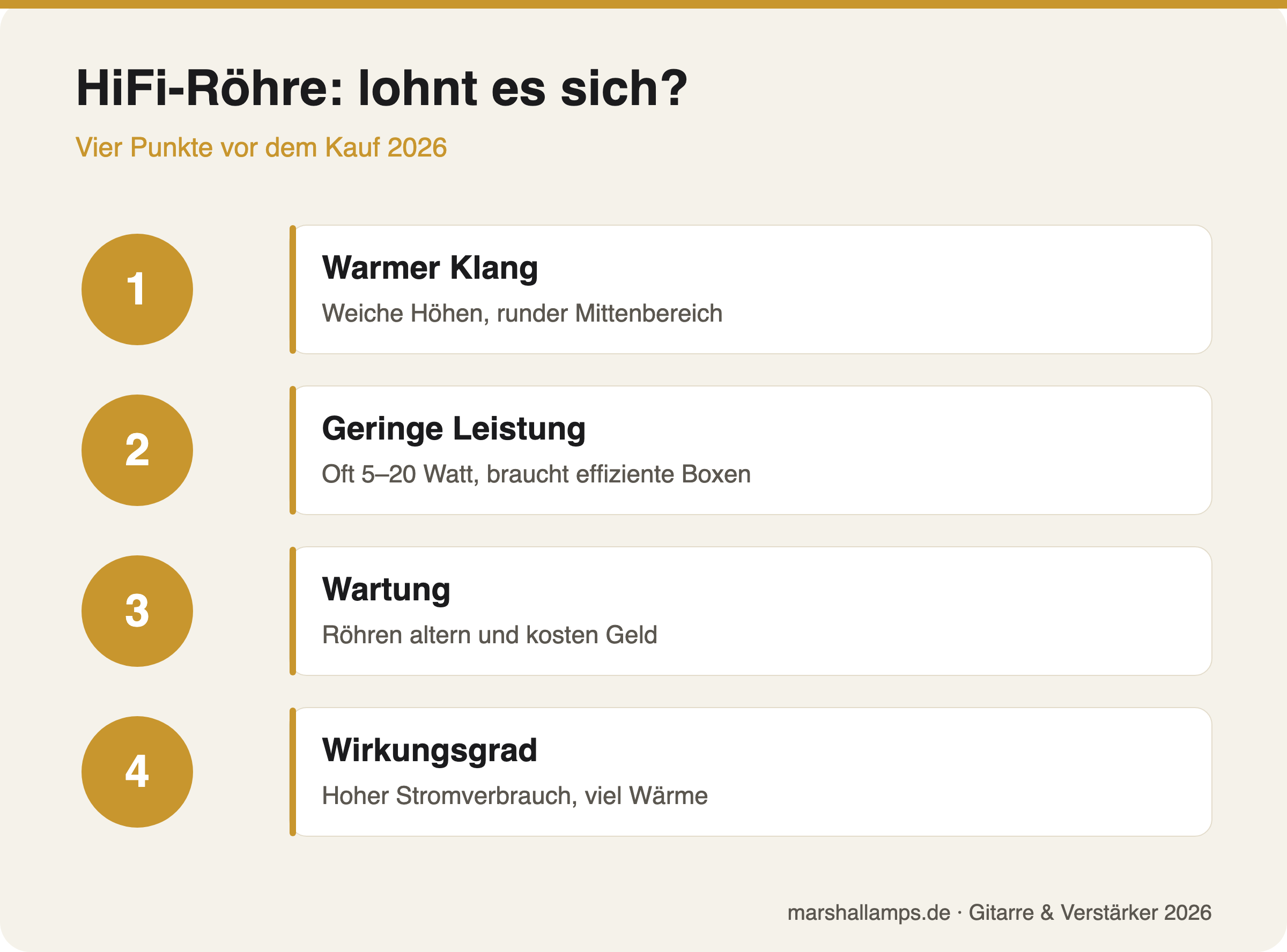 Vorteile und Grenzen von HiFi-Röhrenverstärkern